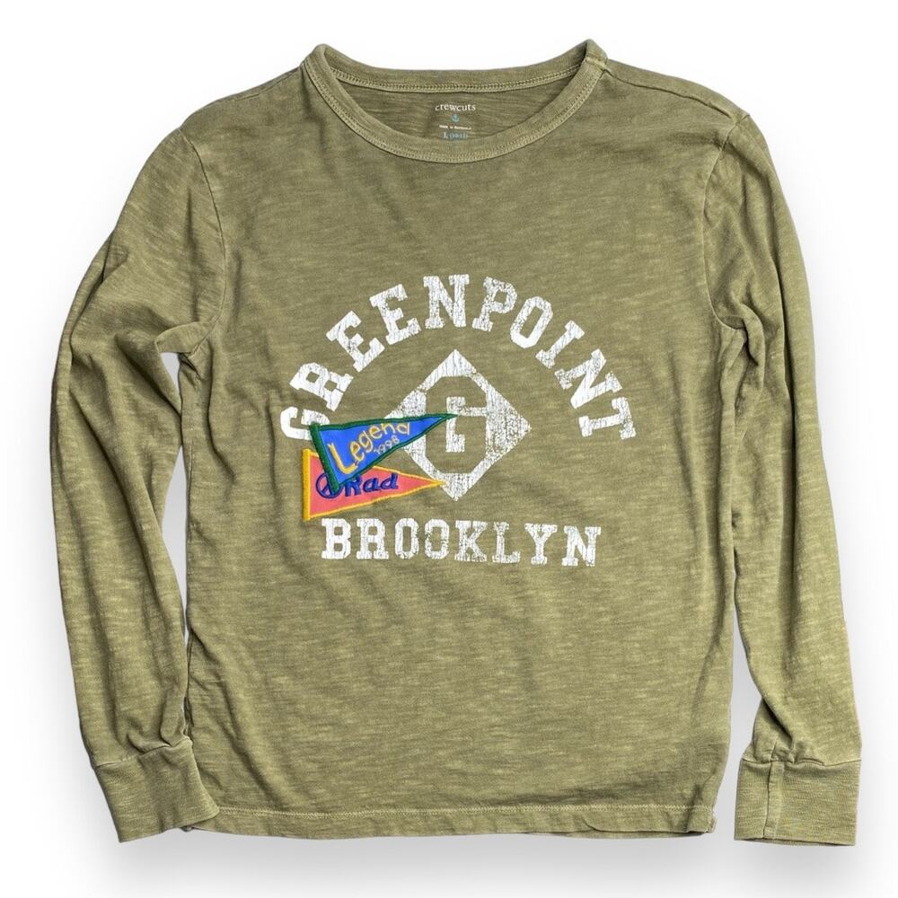 Boys Crewcuts Greenpoint Brooklyn Long Sleeve Shirt Large ( 10-12 )